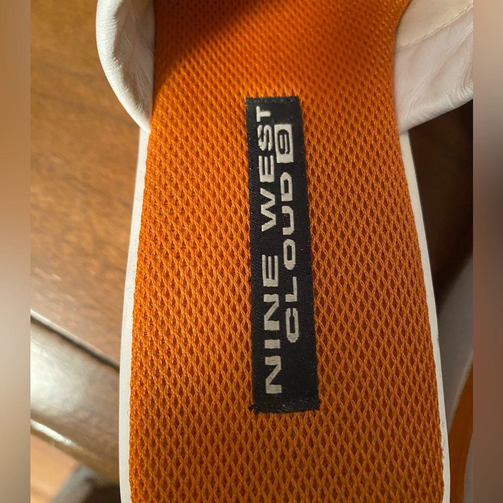 Vintage orange Nine West platform sandal - Picture 4 of 6